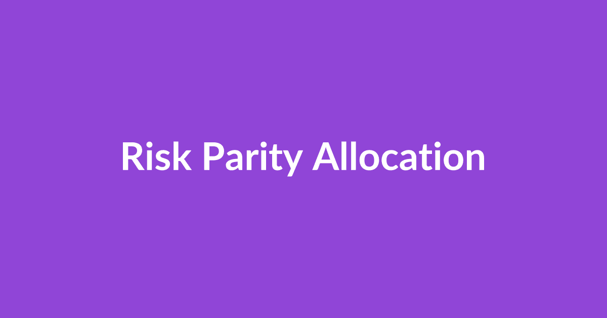 Risk Parity Allocation